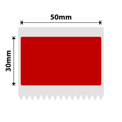 NIIMBOT - B Range - 50x30mm - Red - 230 Labels