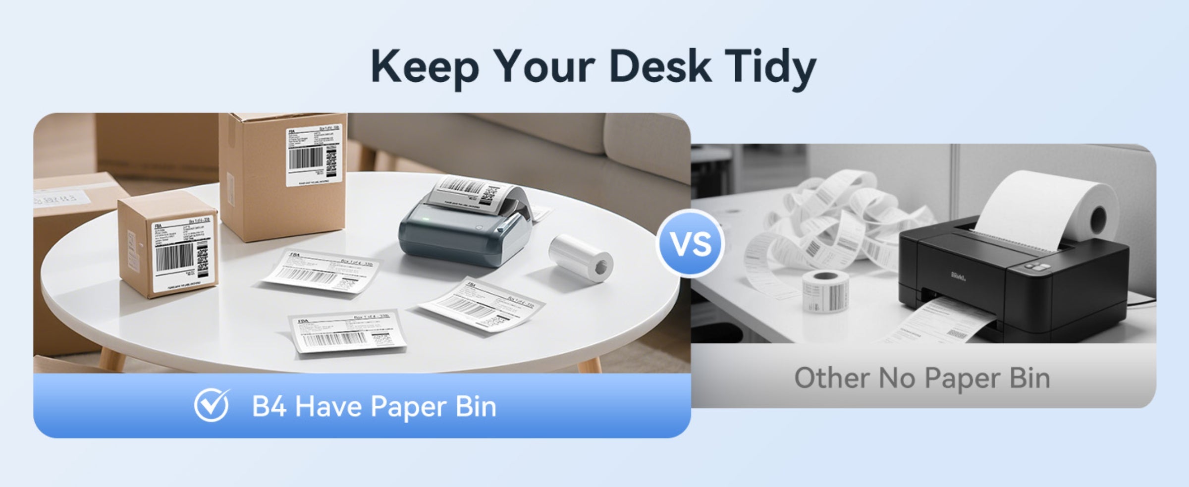 NB609 - NIIMBOT - B4 - BLUETOOTH SHIPPING THERMAL LABEL PRINTER WITH FREE ROLL – LAKE BLUE