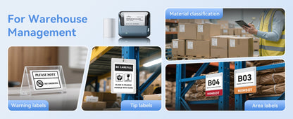 NB609 - NIIMBOT - B4 - BLUETOOTH SHIPPING THERMAL LABEL PRINTER INCL FREE LABEL ROLL