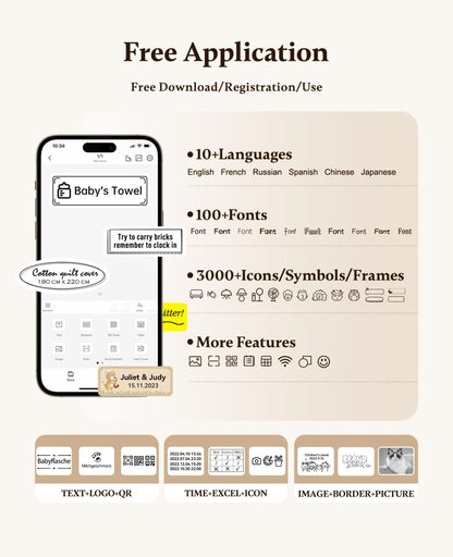 NIIMBOT - D11_H - 300DPI - PORTABLE BLUETOOTH LABEL PRINTER INC FREE LABEL ROLL