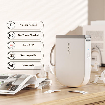 NIIMBOT - D11_H - 300 DPI - IMPRIMANTE D'ÉTIQUETTES BLUETOOTH PORTABLE AVEC ROULEAU D'ÉTIQUETTES OFFERT