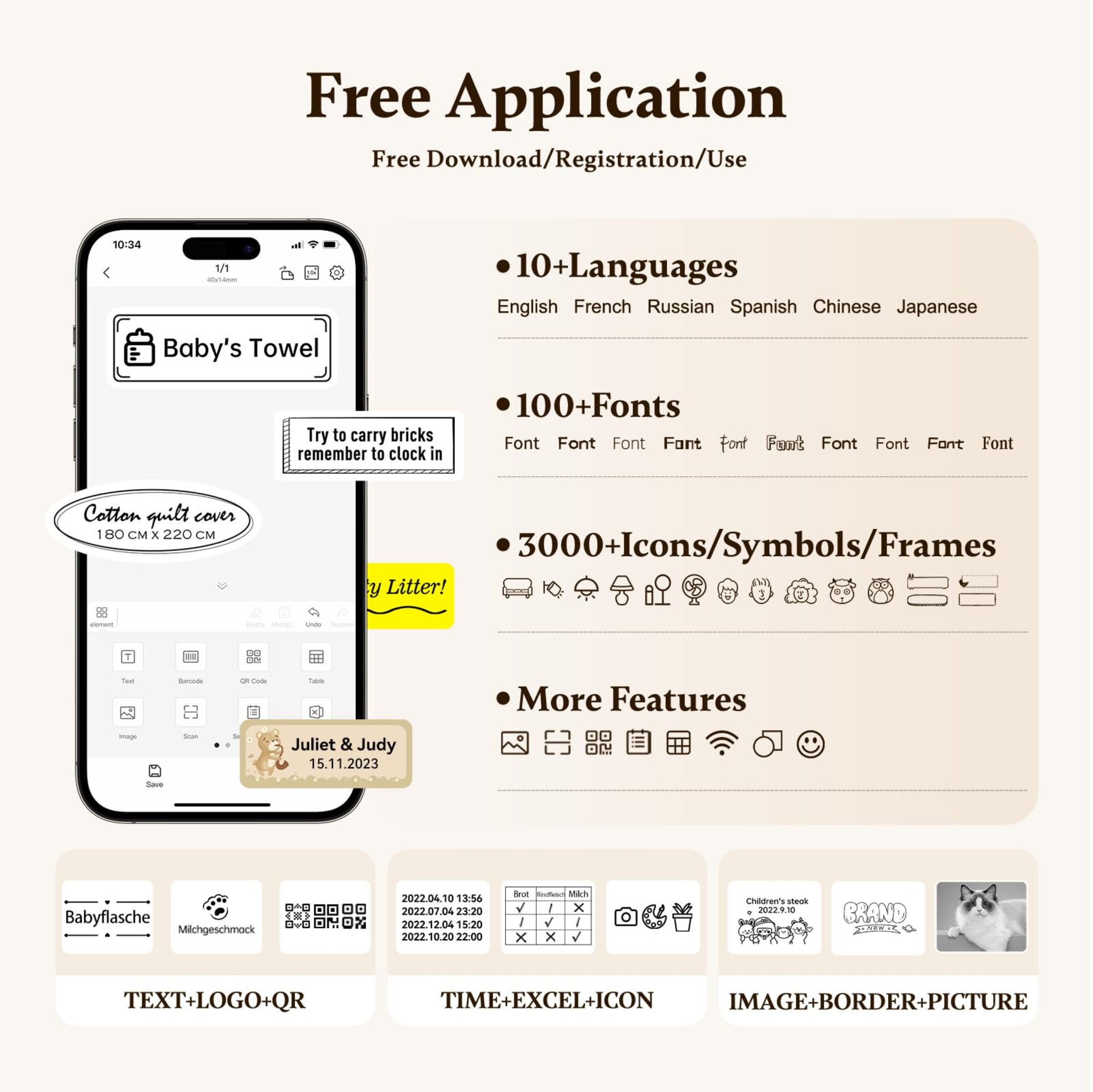 NIIMBOT - D11_H - 300DPI - PORTABLE BLUETOOTH LABEL PRINTER INC FREE LABEL ROLL