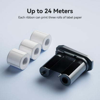 NIIMBOT - M2_H - RIBBON CARTRIDGES - THERMAL TRANSFER - 24 METERS - +- 3 NIIMBOT LABEL ROLLS YIELD