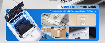 NB610 - NIIMBOT - M3 - PORTABLE BLUETOOTH THERMAL TRANSFER LABEL PRINTER - INCL FREE LABEL ROLL