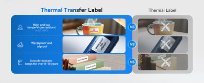 NB610 - NIIMBOT - M3 - PORTABLE BLUETOOTH THERMAL TRANSFER LABEL PRINTER - INCL FREE LABEL ROLL