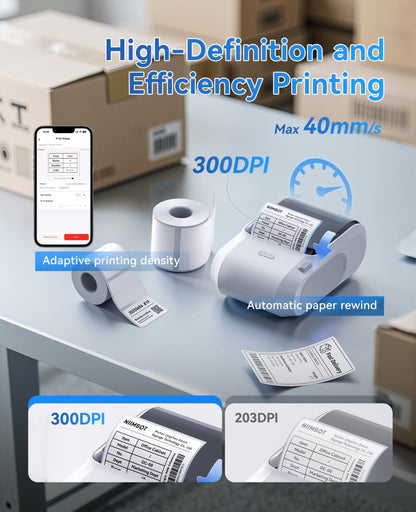 NB610 - NIIMBOT - M3 - PORTABLE BLUETOOTH THERMAL TRANSFER LABEL PRINTER - INCL FREE LABEL ROLL