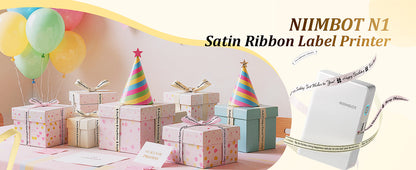 NB624 - NIIMBOT - N1 - BLUETOOTH SATIN RIBBON & LABEL PRINTER KIT INCLUDES BOTH SETS - BEIGE