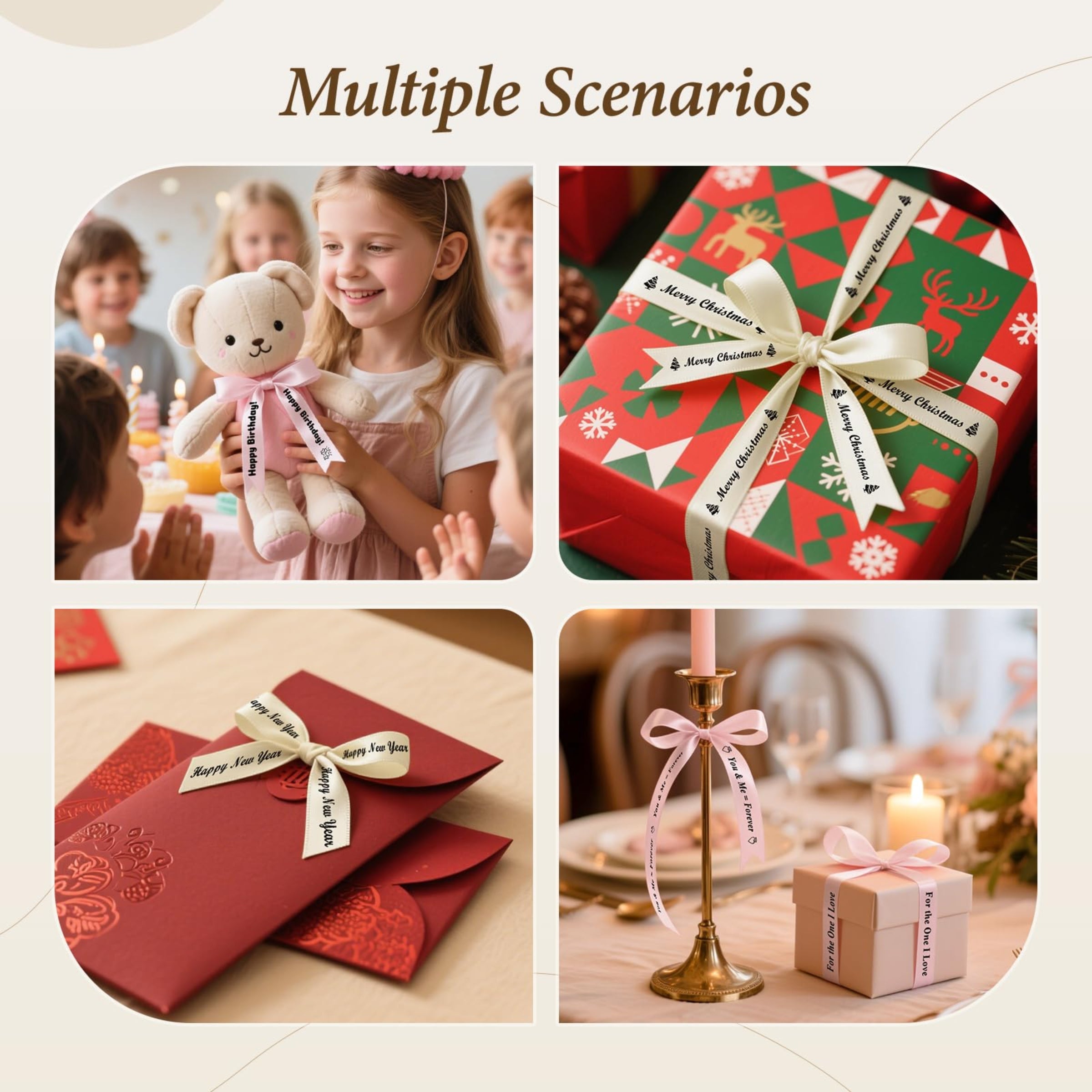 NB624 - NIIMBOT - N1 - BLUETOOTH SATIN RIBBON & LABEL PRINTER KIT INCLUDES BOTH SETS - BEIGE