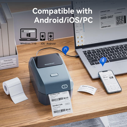 NIIMBOT - K3 - THERMAL BUSINESS BLUETOOTH LABEL PRINTER - INCLUDING 50*30MM LABEL ROLL WITH 900 LABELS