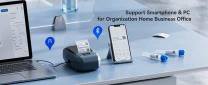 NB589 - NIIMBOT - MODEL: M2_H - THERMAL TRANSFER BLUETOOTH LABEL PRINTER - 300DPI - INCLUDING BLACK RIBBON CARTRIDGE & 50*30MM LABEL ROLL