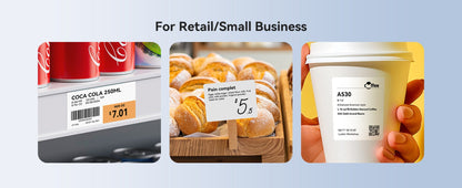 NB589 - NIIMBOT - M2_H - 300DPI THERMAL TRANSFER BLUETOOTH LABEL PRINTER - INCL BLACK RIBBON CARTRIDGE & WHITE 50X30MM LABEL
