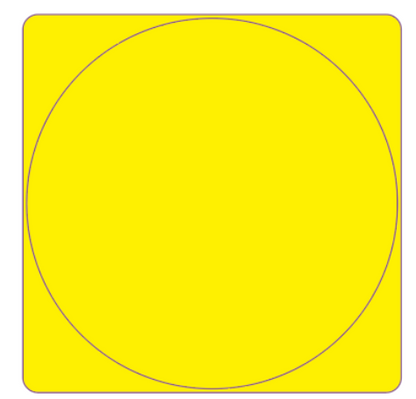 NB516 - NIIMBOT - B1 / B21 / B3S / B4 - 50X50MM - 150 YELLOW ROUND LABELS