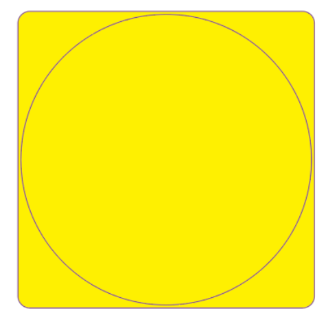 NB516 - NIIMBOT - B1 / B21 / B3S / B4 - 50X50MM - 150 YELLOW ROUND LABELS