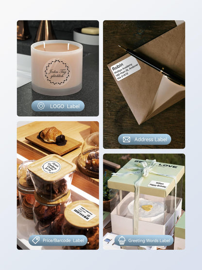 NB493 - NIIMBOT - B1 - PORTABLE THERMAL LABEL BLUETOOTH PRINTER INCLUDING FREE LABEL (50*30MM - WHITE)